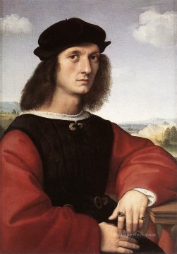Rafael Painting - Retrato del maestro renacentista Rafael Agnolo Doni